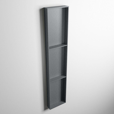 MONDIAZ EASY Niche - 149,5x29,5cm - adaptée pour encastré ou en saillie - 3 compartiments - couleur Plata | Plata