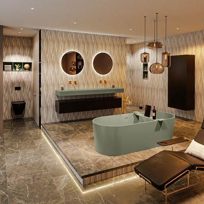 MONDIAZ NOBLE Baignoire autoportante - 180x75cm - Army