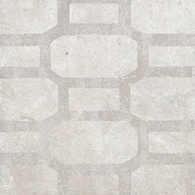 Zyx amazonia carrelage sol et mur avec décor 14x14cm 9mm rectifié r9 porcellanato blanc cassé