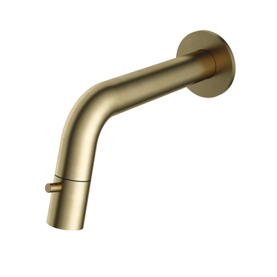 Hotbath Dude Robinet lave mains encastrable - bec 18.6cm - à raccourcir - laiton brossé