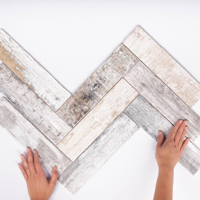 Terravito Pavero carreau mural - 7.5x30cm - Rectangle - 8.6mm - Wood White brillant