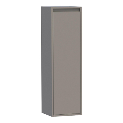 BRAUER New Future Badkamerkast - 120x35x35cm - 1 rechtsdraaiende deur - MDF - mat taupe