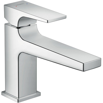 Hansgrohe Metropol Wastafelkraan - 100 met push open - hoogglans chroom