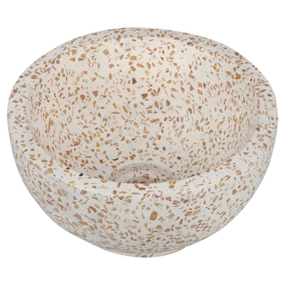 Differnz River vasque à poser - 23x23x12cm - terrazzo beige