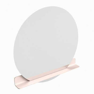 Miroir de salle de bain Mondiaz SPOT - rond 110cm - plan de miroir - couleur Rosee
