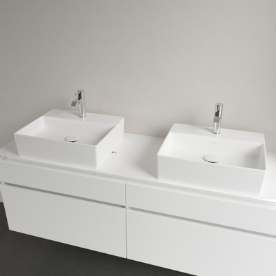Villeroy & Boch memento 2.0 opzetwastafel - 50x42cm - met 1 kraangat - zonder overloop CeramicPlus - White Alpine (glans wit)