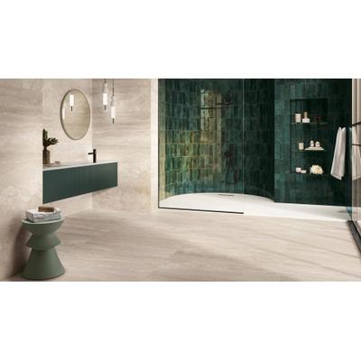 Colorker Athena Wandtegel - 31.6x100cm - 9.4mm - gerectificeerd - Cream