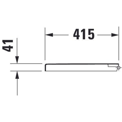 Duravit Starck 3 Vital Lunette de WC - 41.6x37.1x4.6cm - Matière synthétique blanc Brillant