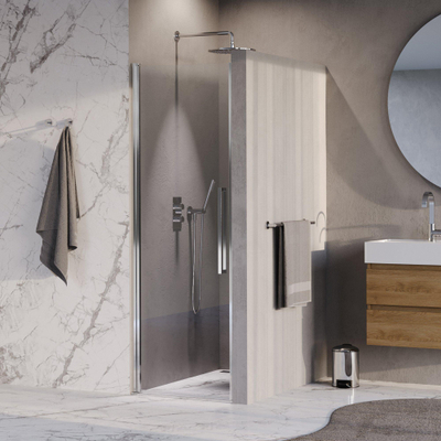 BRAUER Cosmic Nisdeur - 70x200 - draaiend - helder - glas omkeerbaar incl. glascoating - chroom