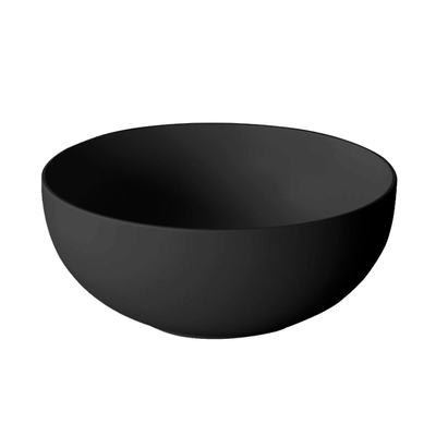 Xenz george lavabo 37x37cm rond en céramique noir mat