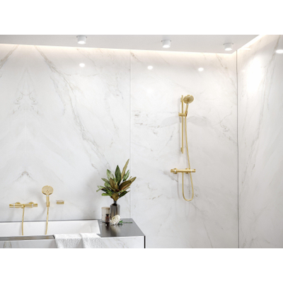 Hansgrohe Ecostat Comfort badkraan thermostatisch met omstel met koppelingen polished gold