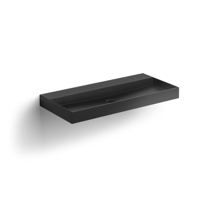 Clou Wash Me lavabo 90x42x8cm sans bonde Céramique Noir mat