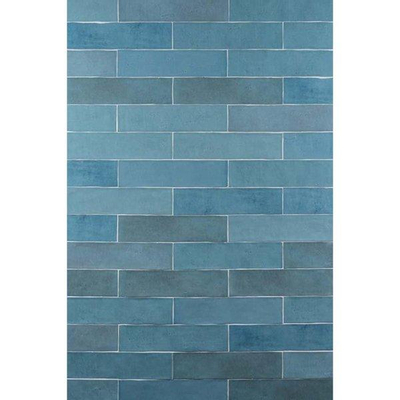 SAMPLE Ceralto Tavola Core Wandtegel 6x25cm 10mm witte scherf Turquoise