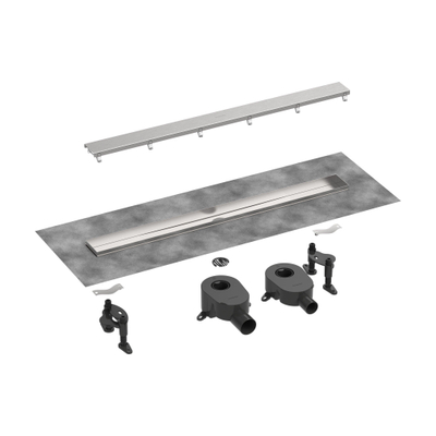Hansgrohe RainDrain Go Caniveau de douche - 70cm - installation standard/à ras - carrelable - noir mat