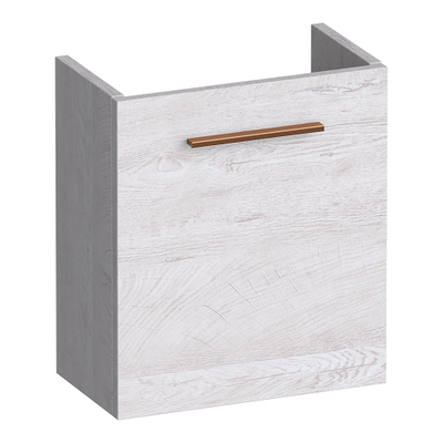 BRAUER Trust meuble sous-lavabo de toilettes - 40x45x22cm - porte ouvrant vers la gauche - sans poignée rapportée - Forest Seashell
