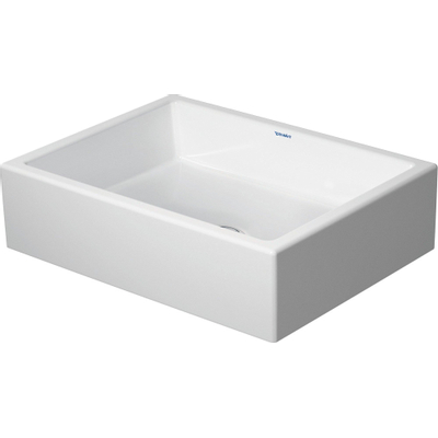 Duravit Vero air Opbouw Wastafel - 50x38cm - zonder kraangat - zonder overloop - keramiek - glans wit