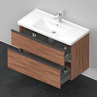 Duravit D-neo Meuble sous vasque 98.4x45.2x62.5cm 2 tiroirs Noyer mat