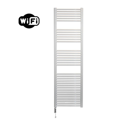 Sanicare HVW Elektrische Radiator - 172x45cm - 920W - wifi - thermostaat - wit - linksonder - wit