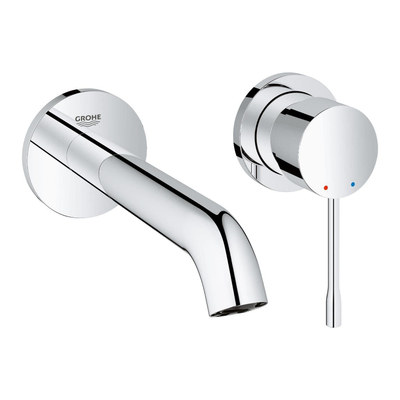 GROHE Essence New Partie de finition pour robinet lavabo mural encastrable 2 trous M size avec bec 18.3cm chrome