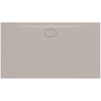 Villeroy & Boch Ecora douchebak - 160x90x3.5cm - afvoer lange zijde - almond (beige)