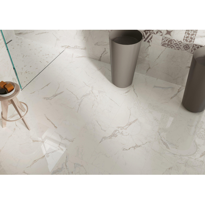 SAMPLE Atlas Concorde Solution Exigo carrelage sol et mural - aspect pierre naturelle - Crème mat