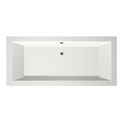 Xenz Society Baignoire duo - 200x90x53 - bonde Centrale - acrylique - blanc mat