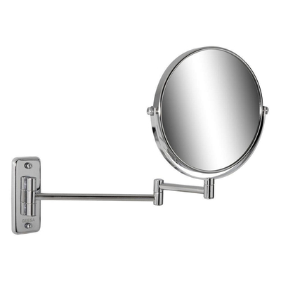 Geesa Mirror Collection make-upspiegel – rond Ø20 cm – zonder verlichting – 5x vergrotend, 2-armig – Chroom