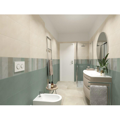 Terravito Elrivo carreau mural - 25x75cm - 8.5mm - Rectangle - Salvia Mat