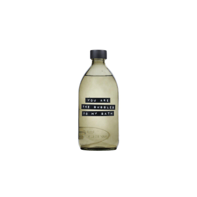 Wellmark savon de bain verre noir bouchon noir ambre foncé 500ml tu es les bulles de mon bain