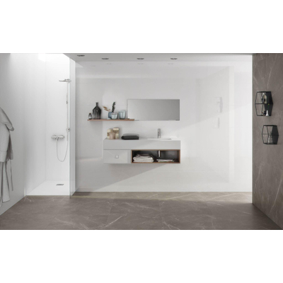 SAMPLE Kerabo Carrelage mural Kerabo blanc brillant Rectifié Brillant Blanc