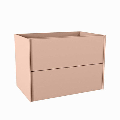 Mondiaz TENCE wastafelonderkast - 70x45x50cm - 2 lades - push to open - softclose - Rosee