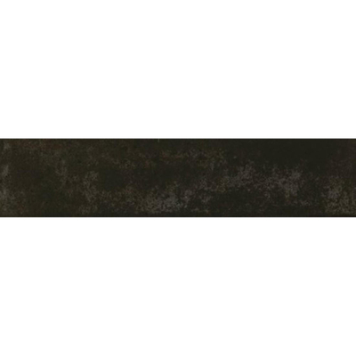 SAMPLE Ceramic-Apolo Raku Carreau mural - 6X27cm - 7,7mm - Rectangle - Black Lava Brillant