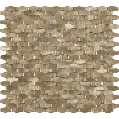 Dune Materia Mosaics Mozaiektegel 28.4x30cm Halley Gold 5mm Mat/glans Gold