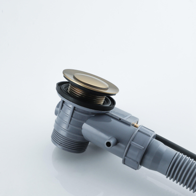 FugaFlow Eccelente Acces Badafvoercombinatie - draaibediening - verlengd - geborsteld messing (goud)