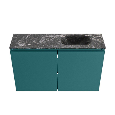 MONDIAZ TURE-DLUX 80cm toiletmeubel Smag. EDEN wastafel Lava positie rechts. Zonder kraangat.