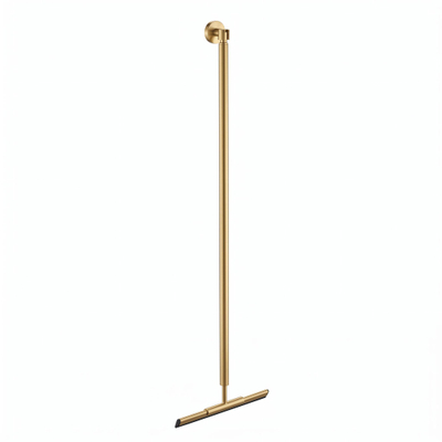 FugaFlow Eccelente Acces racleur de sol - 125 cm - avec support - brossé laiton