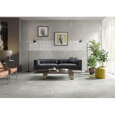 Ceralto Cemento Alto Concrete Carreau de sol - 100x100cm - 8.5mm - rectifié - Gris