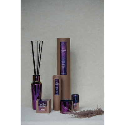 Wellmark Brave Collection Geurstokjes (vaas) - 200 ml - better silk - metallic purple