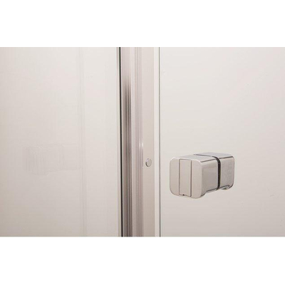Crosswater Clear 6 Schuifdeur - 150x195cm - 8mm - helder veiligheidsglas - mat zwart profiel - mat zwart