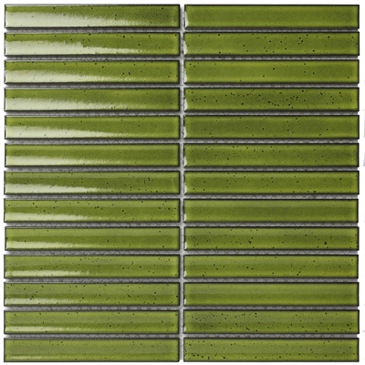 La mosaïque Mosaic Factory Sevilla - carreau mosaïque - 29,6x29,9cm - carrelage mural - Rectangulaire - Porcelaine Vert Brillant