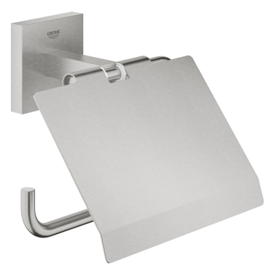 Grohe Start Cube porte-rouleau WC - avec couvercle - super acier