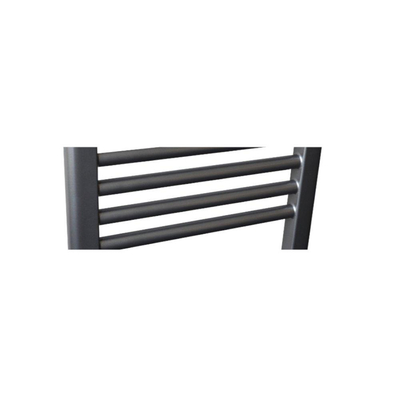 Sanicare Design Radiator - 160x45cm - 864W - recht - midden aansluiting - gunmetal (antraciet)