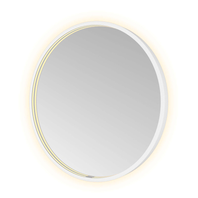Hotbath &MORE Spiegel Round - diameter 60cm - direct en indirect LED - spiegelverwarming - dimbaar - met afstandsbediening - mat wit