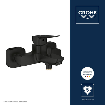 Grohe Dice Mitigeur de baignoire - apparent - noir mat