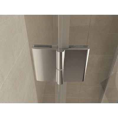 Wiesbaden Sphere Shower douchecabine 90x90x200cm kwartrond chroom 8mm glas rechtsscharnierend NANO coating SHOWROOMMODEL