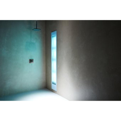 Sunshower Deluxe White - 32x187x16cm - UV et infrarouge - encastré - corps entier - 2000 watt - aluminium blanc