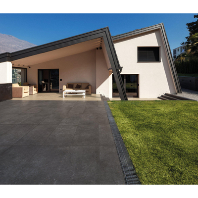 SAMPLE EnergieKer Brera Carrelage sol et mur Aspect pierre naturelle Noir mat