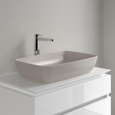 Villeroy & Boch Artis opzetwastafel - 58x38cm - zonder kraangat CeramicPlus - almond (beige)