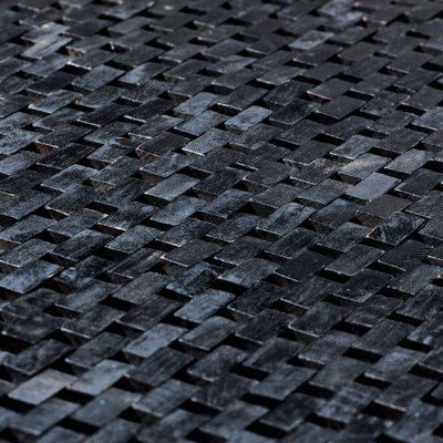 Sealskin woodblock tapis de bain 52x90 cm teck noir