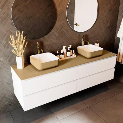 Mondiaz TOP 51 Topblad - 180x51x0.9cm - geschikt voor afdekplaat - Solid surface - Oro